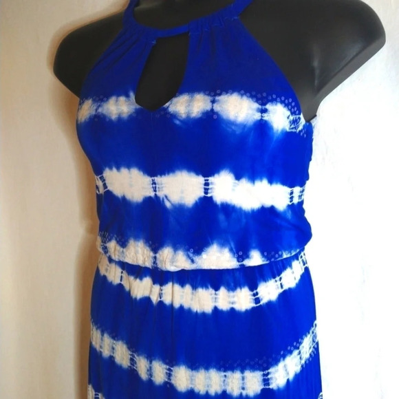 Blue Tye Dye Dress EUC👗❤️ - Picture 2 of 8